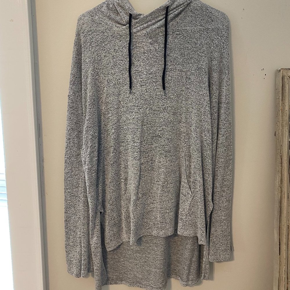 Gray Light Pullover with Hood